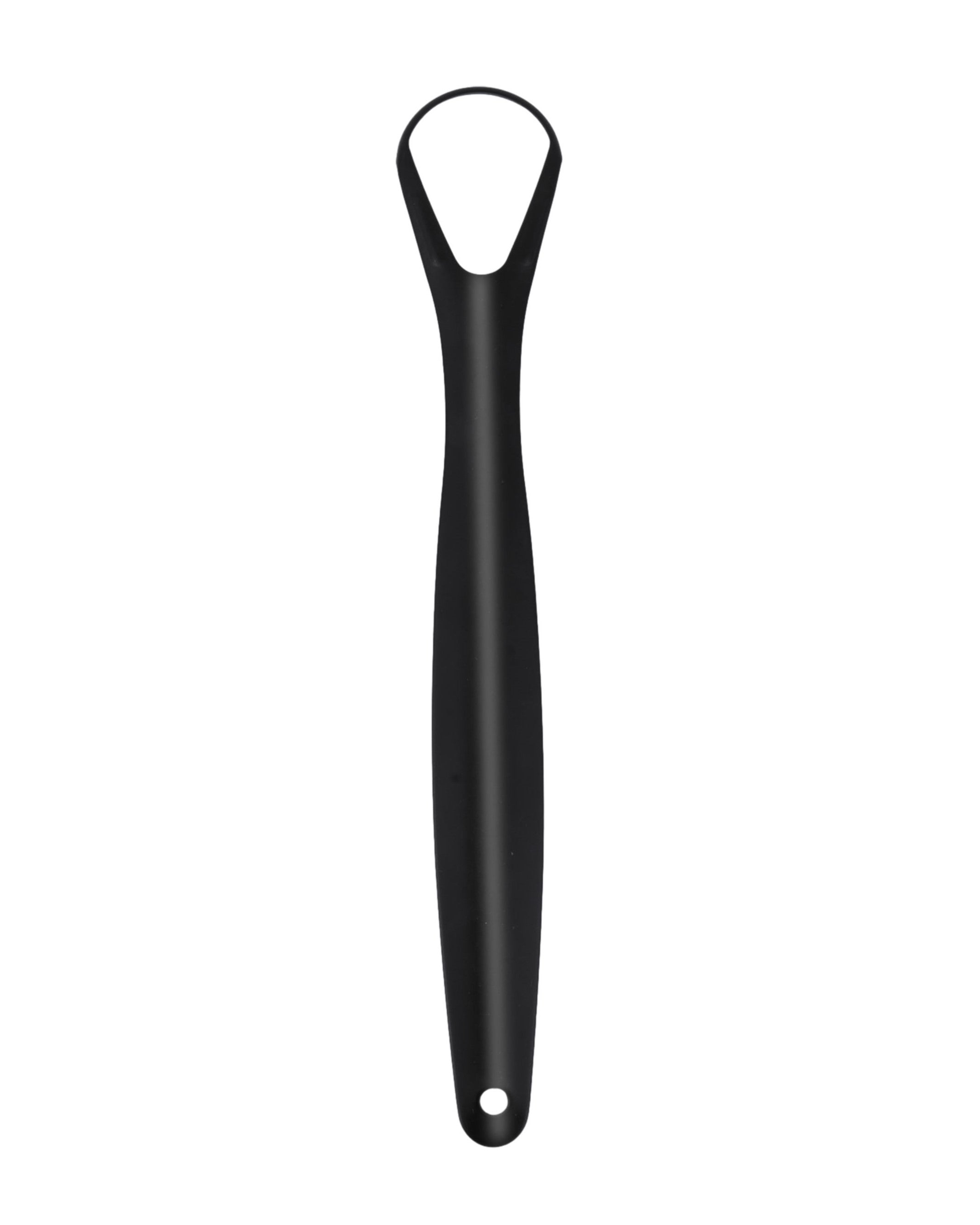 Premium Stainless Steel Tongue Scraper (Black)
