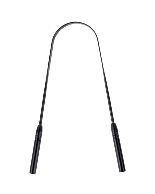 Premium Stainless Steel Tongue Scraper (Black)