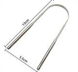 Premium Stainless Steel Tongue Scraper with Travel Case